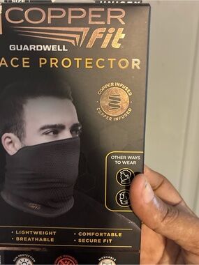Copper Fit Guardwell Men’s Black Face Protector